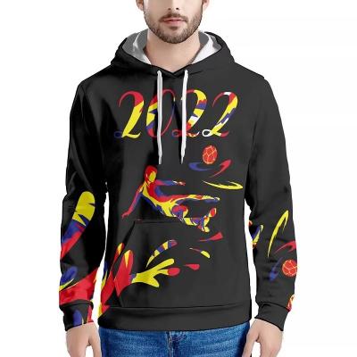 China Anti-wrinkle Custom Logo High quality 100% polyester hoodies label mens football hoodie sweatshirt street wear casual represent hoodie for sale