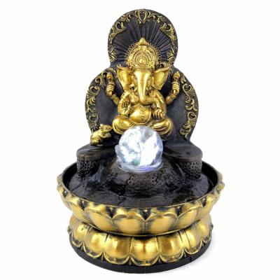 China India the new Southeast Asia fortune water flow furniture resin fountain Buddha Buddha opens the gift factory direct sales for sale