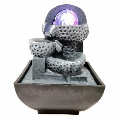 China China Resin Fountain Interior Decoration Miniature Landscape Feng Shui Office Geometric Pendant 13023 for sale