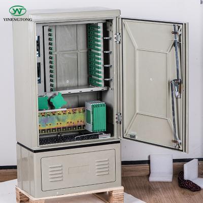 China Outdoor Waterproof Dustproof IP65 SMC 144 Core Fiber Optic Cross Connect Cabinet for sale