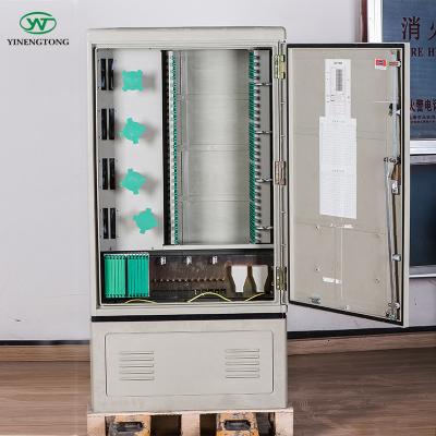 China Factory direct sales dustproof waterproof IP55 IP65 FTTH SMC 288 core fiber optic outdoor cabinet for sale