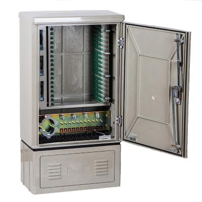 China High quality waterproof dustproof supply pricfe 114 core FTTH fiber optic transfer distribution box low cross connect cabinet for sale