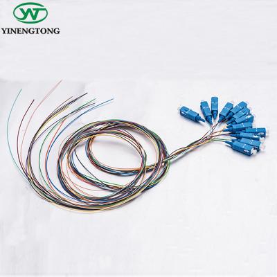 China Hot selling high quality FTTH FTTB FTTX 12 network factory price core 12 color fiber optic pigtail for sale for sale