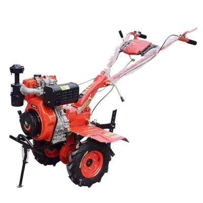 China Red Agriculture Electric Plow Machine Weeding Cultivator For Farm Mini Power Tiller Rotary Machine Tiller Weeder for sale