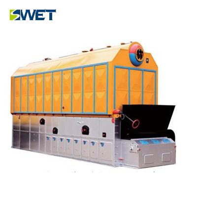 China New Longitudinal Type Wood Burning Wood Pellet Heaters Steam Boiler for sale