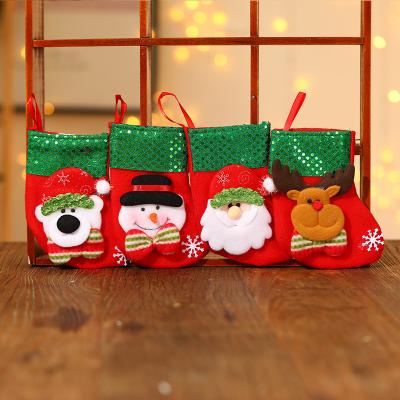 China Sublimation Canvas New Blank Christmas Stocking Christmas Stocking With Cuff For Christmas Decoration for sale