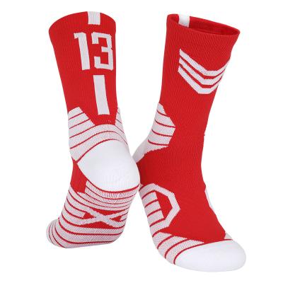 China OEM Breathable Wholesale Men Running Sport Socks Cycle Logo Basketball Socks Sporty Custom for sale