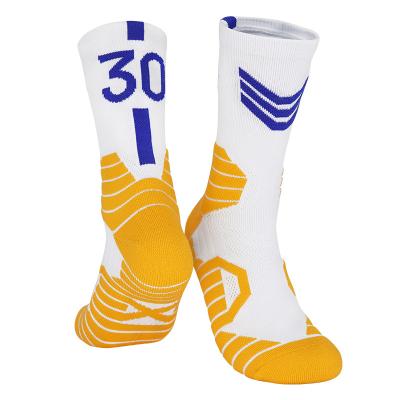 China All Star Men's Sports Elite Breathable Basketball Sock Custom Logo Performance Crew Athletic Sock for sale