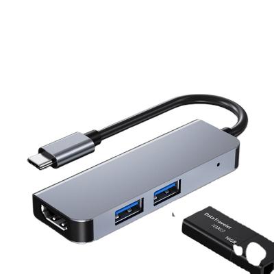 China ABS+aluminium alloy Latest Design 2021 USB 3.0 Gaming Hub Switch 3.0 USB Hub 4 Port USB Hub With Power HD-MI 4K for sale