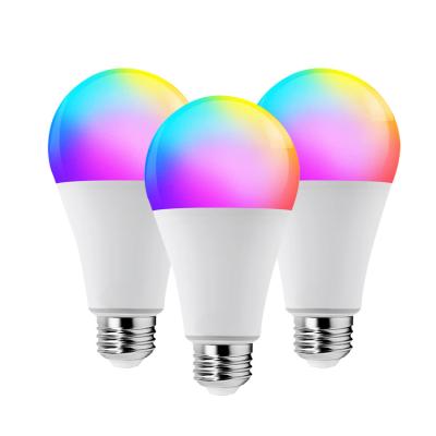 China Guangzhou Security Smart Home RGB Tuya Bulb Residential Room Lighting Led RGB Lamp Work With Google Alexa WIFI Bulb for sale