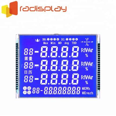 China Monochrome Custom Segment LCD Display For Energy Meter 3