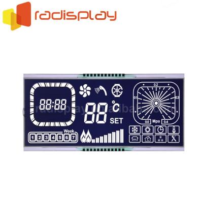 China Custom Design Single Segment Zebra Color Htn Lcd Display 4.8