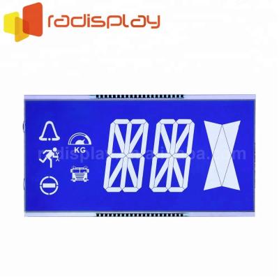 China Blue 7 Segment Backlight LCD Display Elevator 6.3