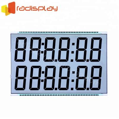 China Customized Reflective Static Segment LCD Display For Fuel Dispenser 7.1