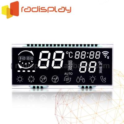 China 7 Segment LCD Display Monochrome Reflective Glass 2.9