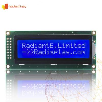 China 16 Characters x 2 Lines Display 1602 Character LCD Module With Yellow Green / Gray Blue Backlight for sale