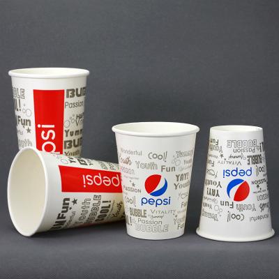 China Disposable Coffee Cup High Quality Paper Custom Printed Single Wall Insulated Disposable Paper Cup For Juice Drinks for sale