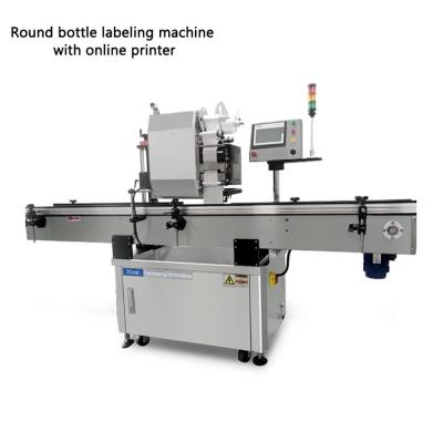 China Automatic food printing and labeling machine batch number labeling machine online printer and labeling for sale