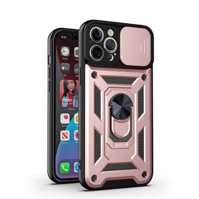 China Armor Style Pattern Phone Case For iPhone Phone Shell Case Len Camera Cover Slide All Body Full Cover Anti-fall for sale