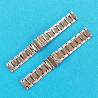 China Sporty Stainless Steel Profile Bar Watch Band with Two Pushers Safety Buckle (18 and 20mm) for sale