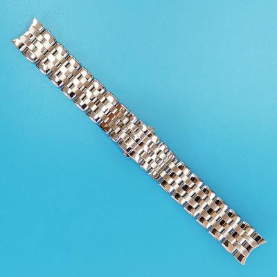 China CNC end links stainless steel profile bar and stamped form watch band with first CNC links and circular pattern polish on buckle for sale