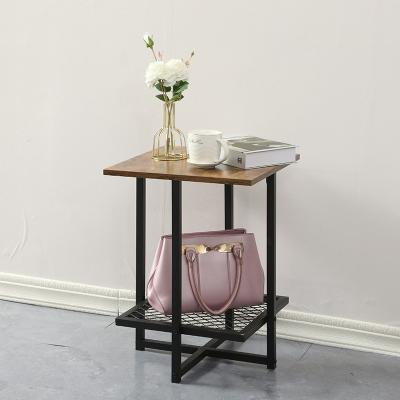 China Sustainable Bedroom Brown Small Leisure Cafe Nordic Simple Personalized Tea Table for sale