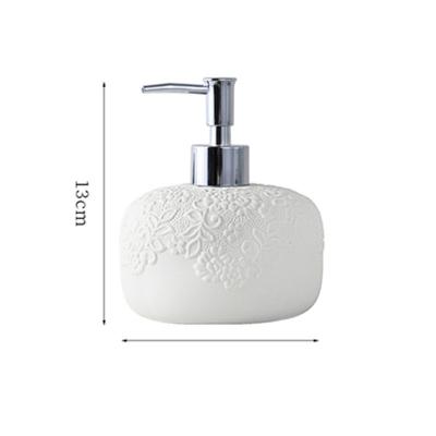 China Sustainable Home White Ceramic Natural Marble Bathroom Accessories Set For Home for sale