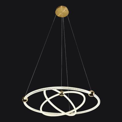 China Good Modern Factory Price Large Porcelain Earrings Pendant Lighting Modern Led Luxury Acrylic Chandelier for sale