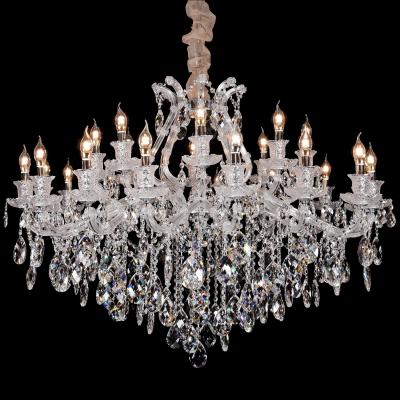 China Modern Crystal Villa Chandelier K9 Lamp Ceiling Chandeliers Flush Dining Room for sale