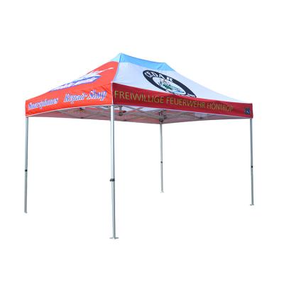 China Waterproof / CPAI-84 Flame Retardant Manufacturer Custom Waterproof Fireproof PU Coated Polyester Advertising Printing Tent for sale