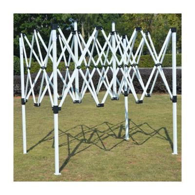 China Heavy Duty Powder Coated Steel Frame Factory Sales Hot White Powder Coated Steel Frame 30mm Square Pipe Shaped Steel Tent Frame 2x3m for sale