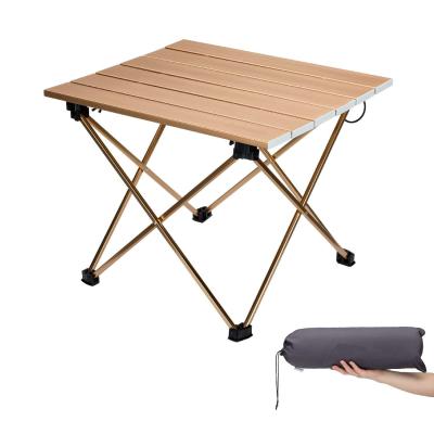 China Modern Folding Table Aluminum Suitable For Small Beach Camping Rise Folding Table for sale