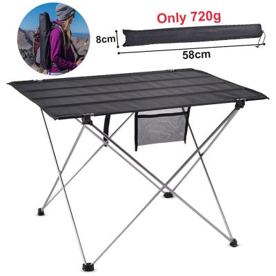 China Modern Ultralight Portable Foldable Travel Camping Outdoor Table, BBQ Picnic Moving Aluminum Folding Tables for sale