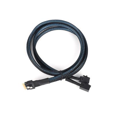 China Telecom MINI SAS Communication CABLE Slimsas sff8654 8I SFF 8643 HD 4I*2 Data Cable for sale