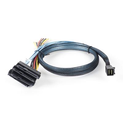 China Telecom MINI SAS communication CABLE sff8643 HD 4I SFF8482 SAS 29P POWER data cable for sale