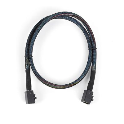 China Telecom new 0.5M Internal Mini laptop communication SAS SFF-8643 hard disk data cable from connector SFF-8643 to mini SAS 12GB for sale