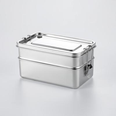 China Steamable SUS304 Kitchen Stainless Steel Food Storage Container Leakproof Eco-Friendly Food Bowl Stainless Steel Food Container BPA Free for sale