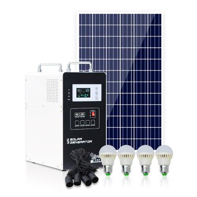 China Xindun Solar System Mini DC Solar System 300W 500W 1000W poly home solar panel kit prices for home portable solar generator for sale