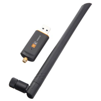 China rtl8811au 5dBi 1200Mbps Wifi USB Adapter Outdoor Wireless Network Card 100M LAPTOP wifi range USB dongle for sale