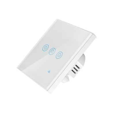 China Luxury Timer Wall Switches Dimmer WiFi Switch 3 Band Zigbee WiFi Touch Switch Alexa Google for sale