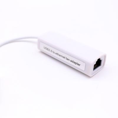 China Hot Sale LAPTOP USB 2.0 10/100m to RJ45 Lan Network Ethernet USB Adapter to LAN Converter USB Laptop PC for sale