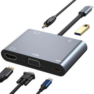 China cell phone & Notebook & laptop with type c connector 5 in 1 usb c hub 3.0 hub docking splitter usb adapter hub 3.0 docking station for cell phones for sale