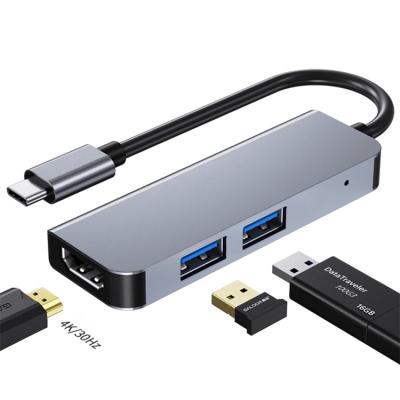 China cell phone & Notebook & laptop with type c connector 3 in 1 usb c adapter hub type-c c adapter usb hub docking station for 4k hd tv for sale