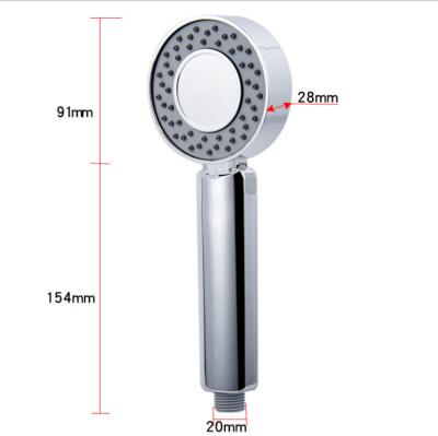 China Without Diverting ABS Energy Saving Double Sided Shower Head 3-Stage High Pressure for sale