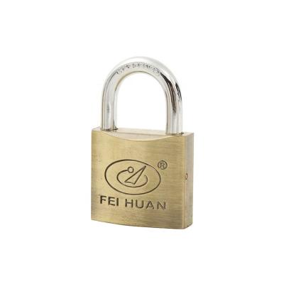 China High Quality Active Demand Middle Duty Sample Security Protection Padlock Available 20/25/30/40/50/60/70mm Ab-Plated Iron Padlock for sale