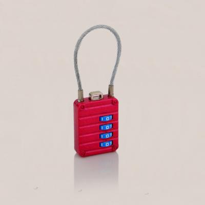 China Amazon candado zinc alloy strip the lock 3/4 digital lock password cable combination padlock luggage locks H3 for sale