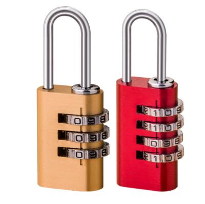 China Amazon candado 21mm* aluminum luggage padlock 3 digital lock 4 combination lock cabinet lock 21mm*4 for sale