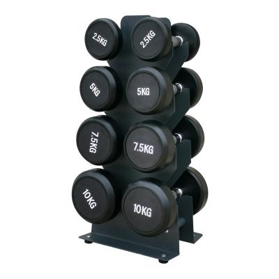 China Indoor Weight Training Fitness Gym Multilevel Weights 4 PAIRS Dumbbell Rack Stand for sale