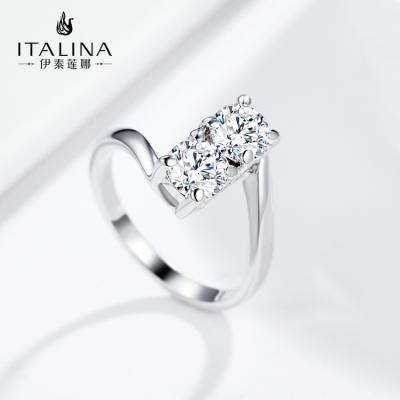 China YR10015 Luxury Silver Ring Diamond Jewelry Wedding Men Women Sterling Ring Zirconia Custom Design 925 Gold Engagement Jewelery for sale