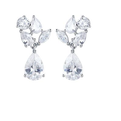 China YE10048 Special Hot Selling Bling Jewelry Set Dangle Drop Earring Stud High Quality Jewelry Supplies Like Cubic Zircon Brass for sale